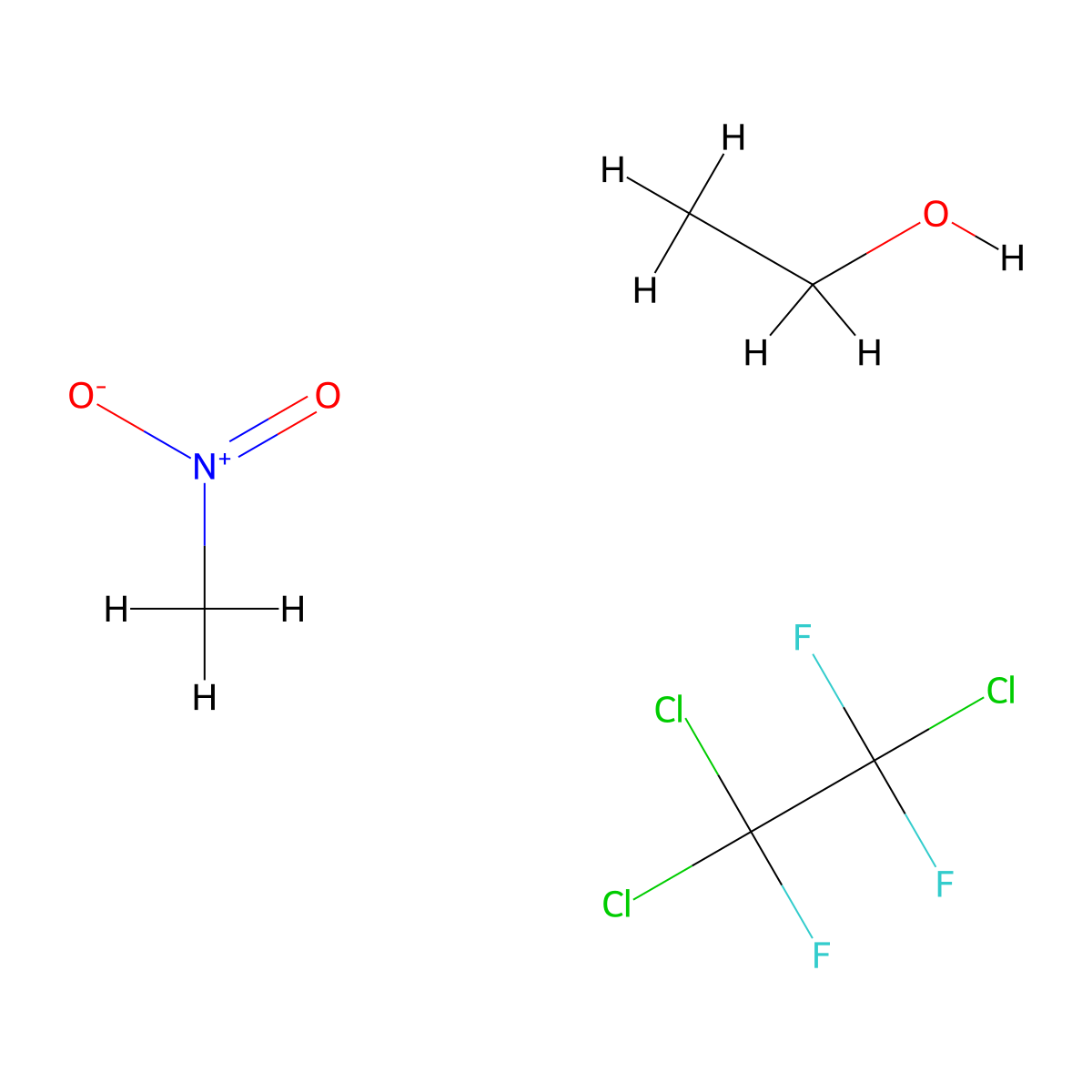 Ethanol, mixt. with nitromethane and 1,1,2-trichloro-1,2,2-trifluoroethane molecular structure, CAS 57158-54-0