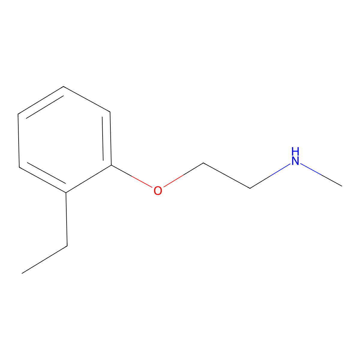 2-(2-ethylphenoxy)-N-methylethanamine molecular structure, CAS 57162-89-7