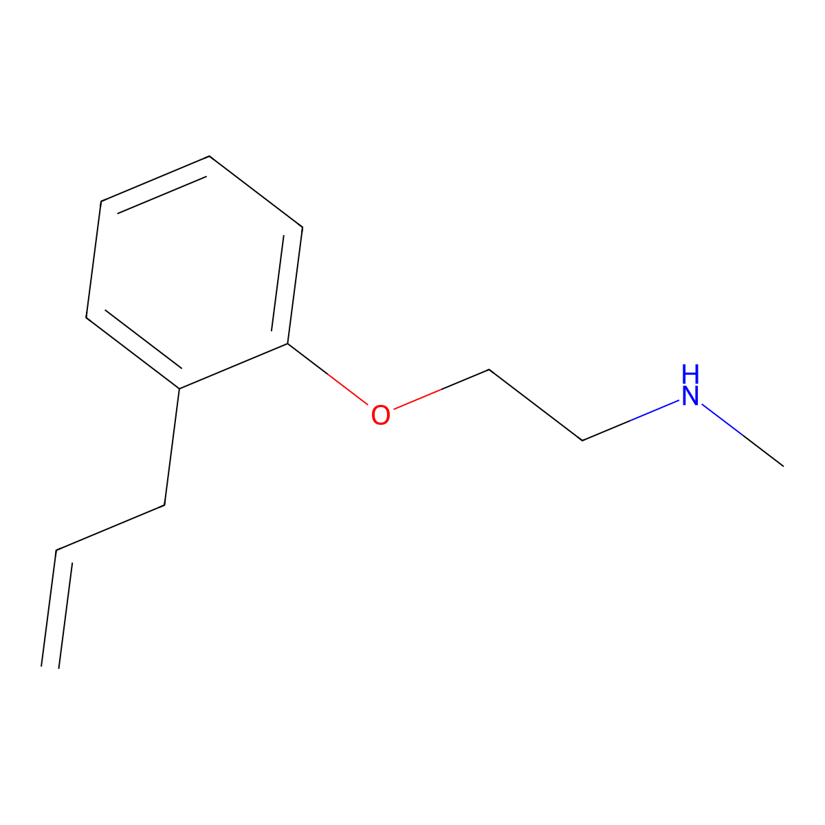 2-(2-Allylphenoxy)-N-methylethanamine molecular structure, CAS 57162-94-4