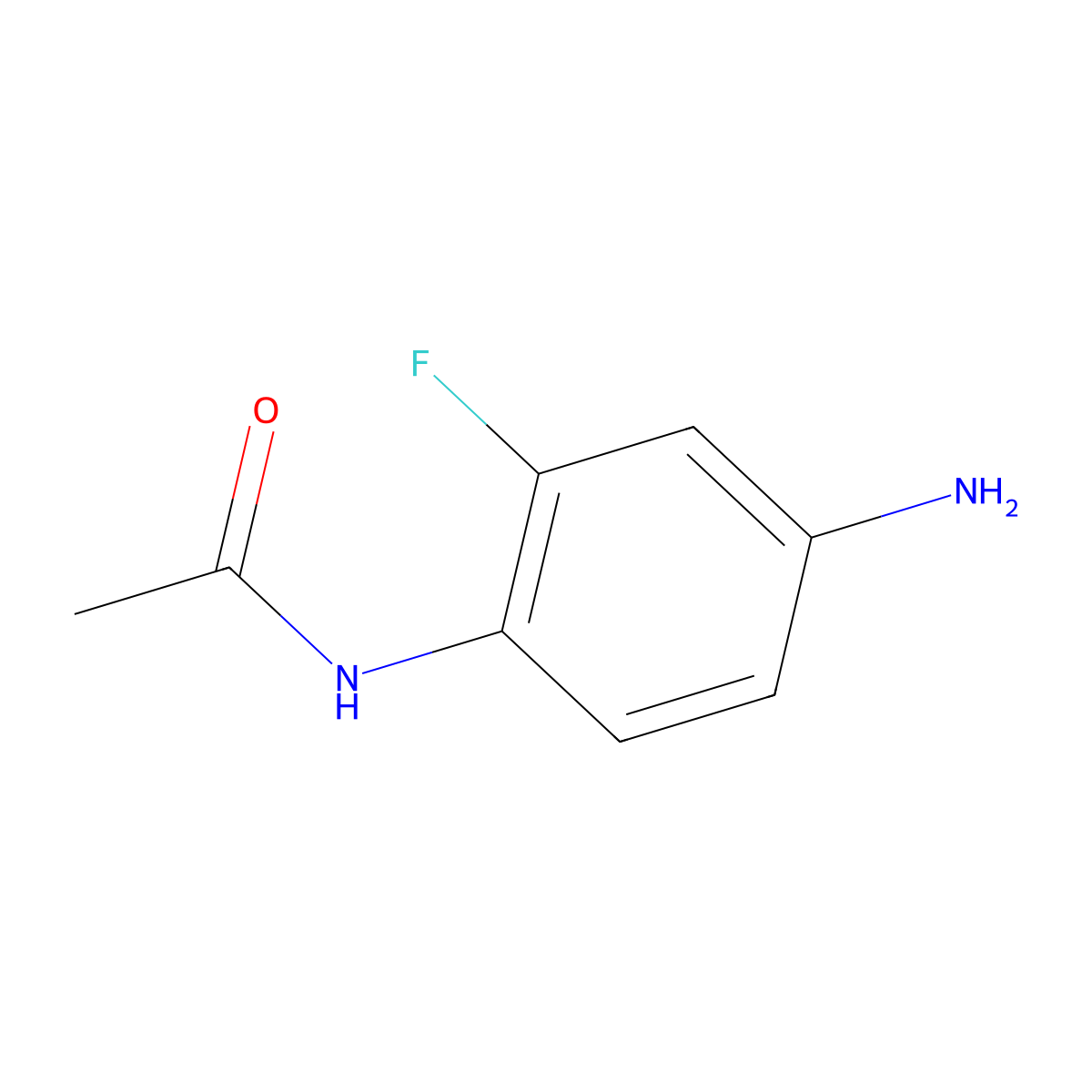 n-(4-Amino-2-fluorophenyl)acetamide molecular structure, CAS 57165-12-5