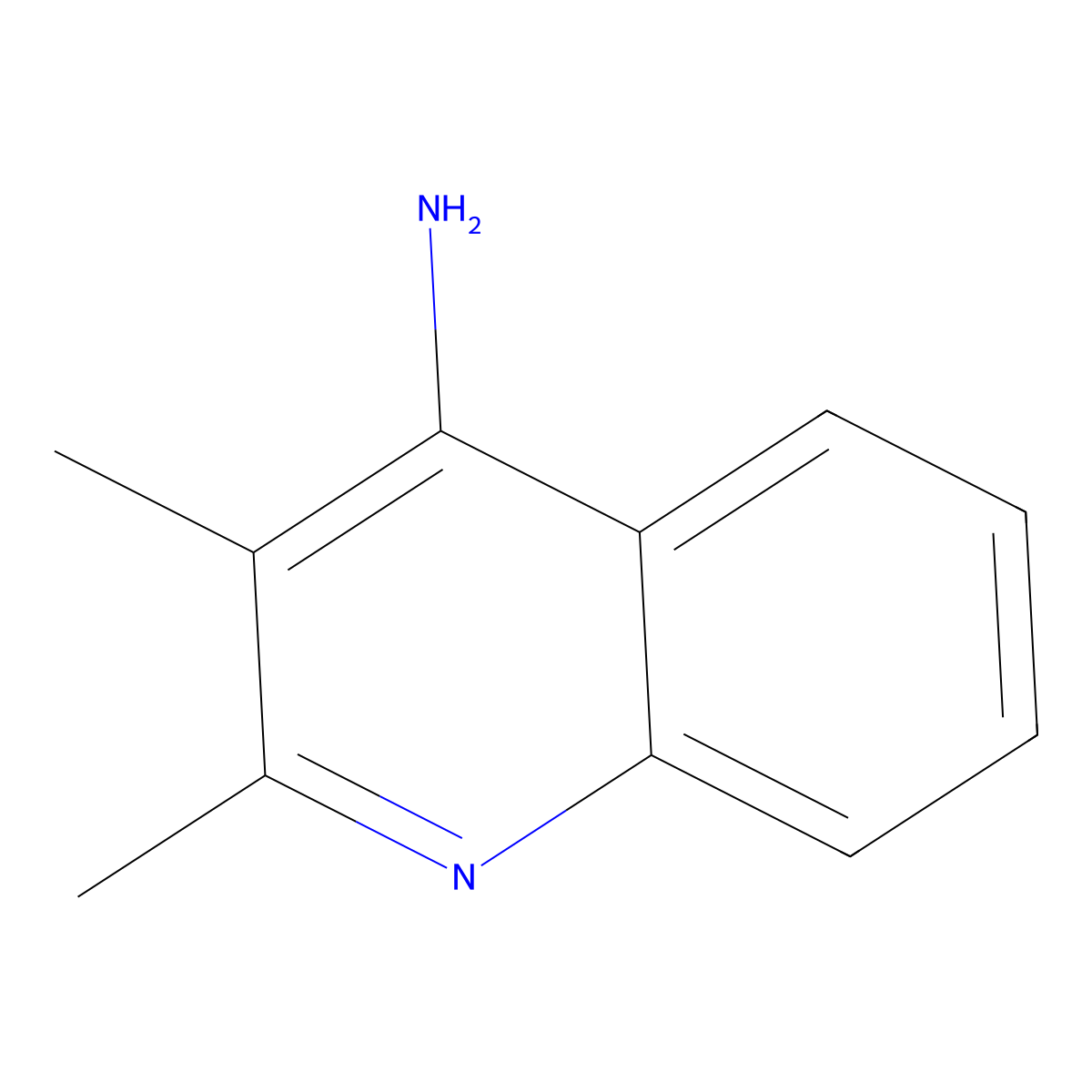 2,3-Dimethylquinolin-4-amine molecular structure, CAS 57165-81-8
