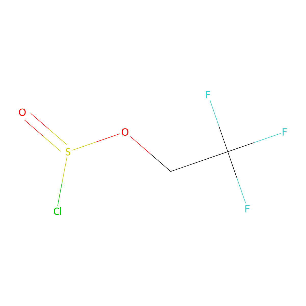 2,2,2-Trifluoroethyl chloranesulfinate molecular structure, CAS 57169-80-9