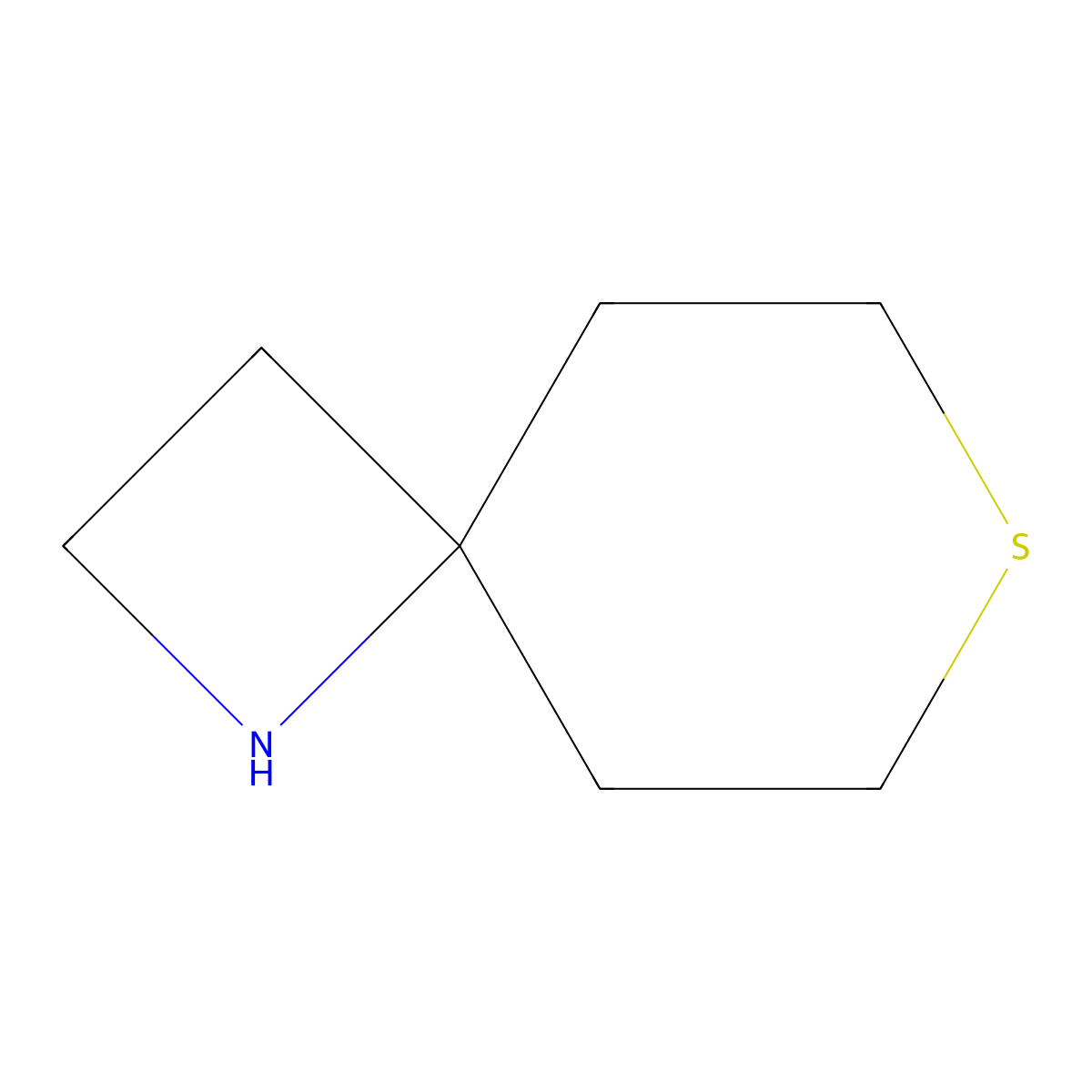 7-Thia-1-azaspiro[3.5]nonane molecular structure, CAS 57174-63-7