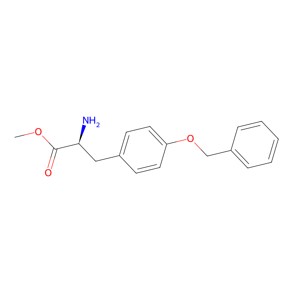 H-Tyr(Bzl)-OMe molecular structure, CAS 57177-83-0
