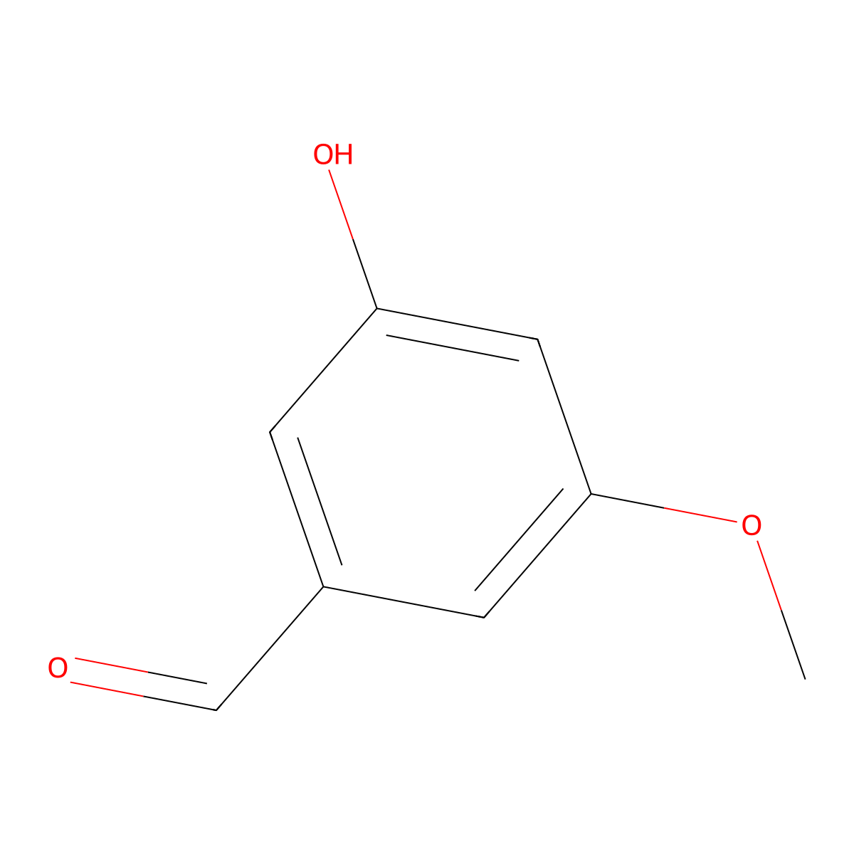 3-Hydroxy-5-methoxybenzaldehyde molecular structure, CAS 57179-35-8
