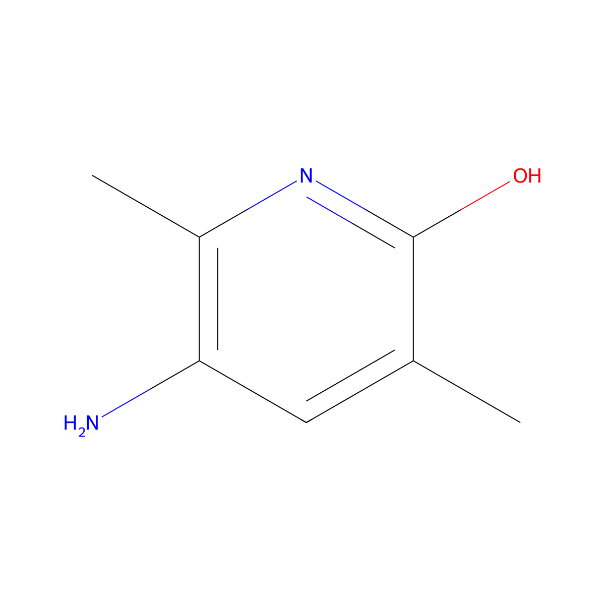 5-Amino-3,6-dimethylpyridin-2-ol molecular structure, CAS 57179-95-0