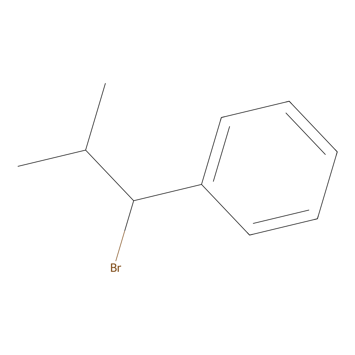 (1-Bromo-2-methylpropyl)benzene molecular structure, CAS 57181-82-5