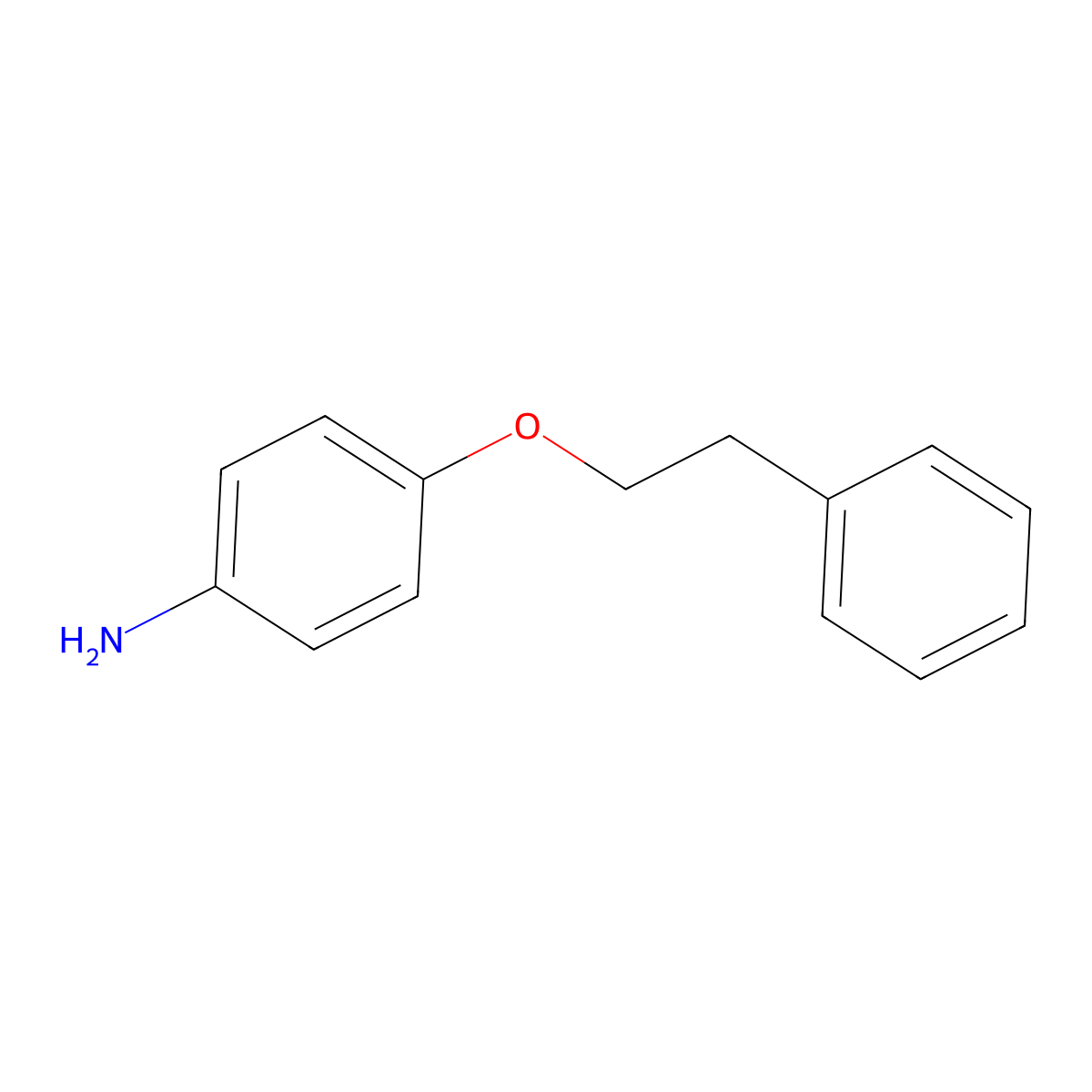4-(2-Phenylethoxy)aniline molecular structure, CAS 57181-84-7