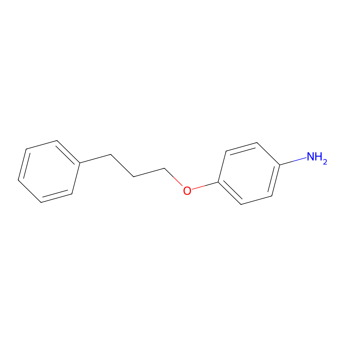 Aniline, p-(3-phenylpropoxy)- molecular structure, CAS 57181-86-9