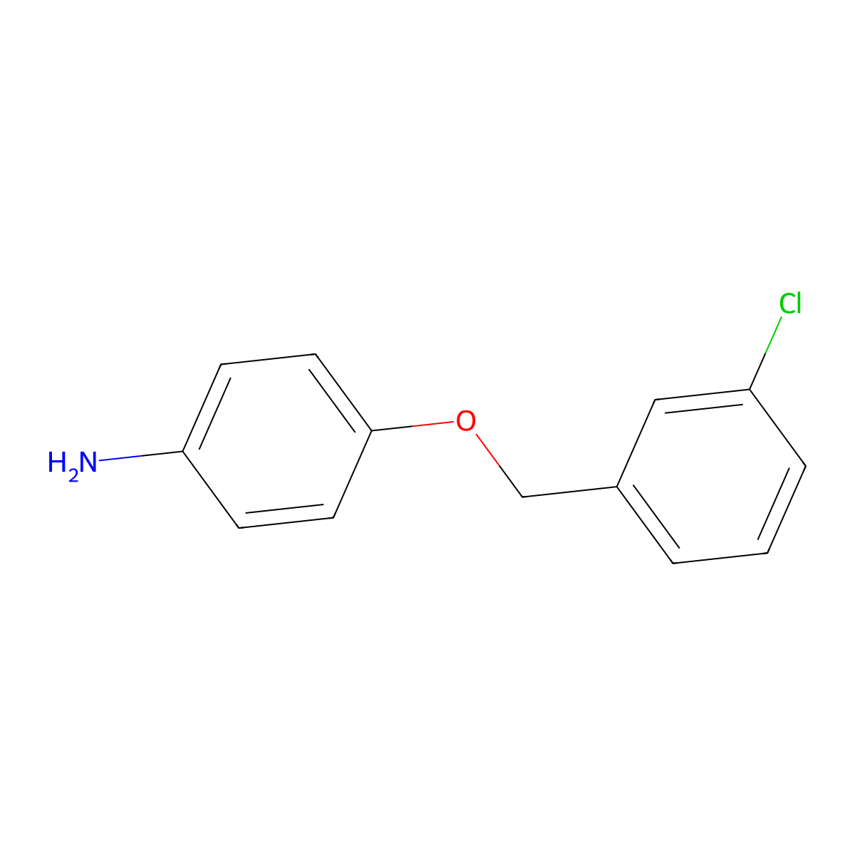 4-[(3-Chlorophenyl)methoxy]aniline molecular structure, CAS 57181-88-1