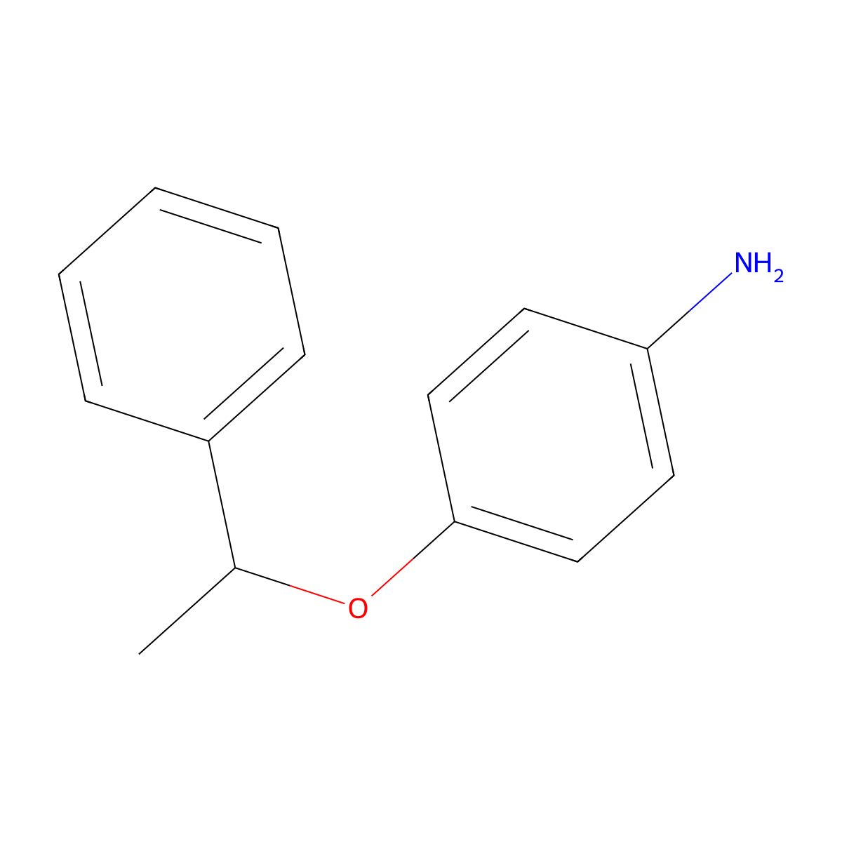 4-(1-Phenylethoxy)aniline molecular structure, CAS 57181-91-6