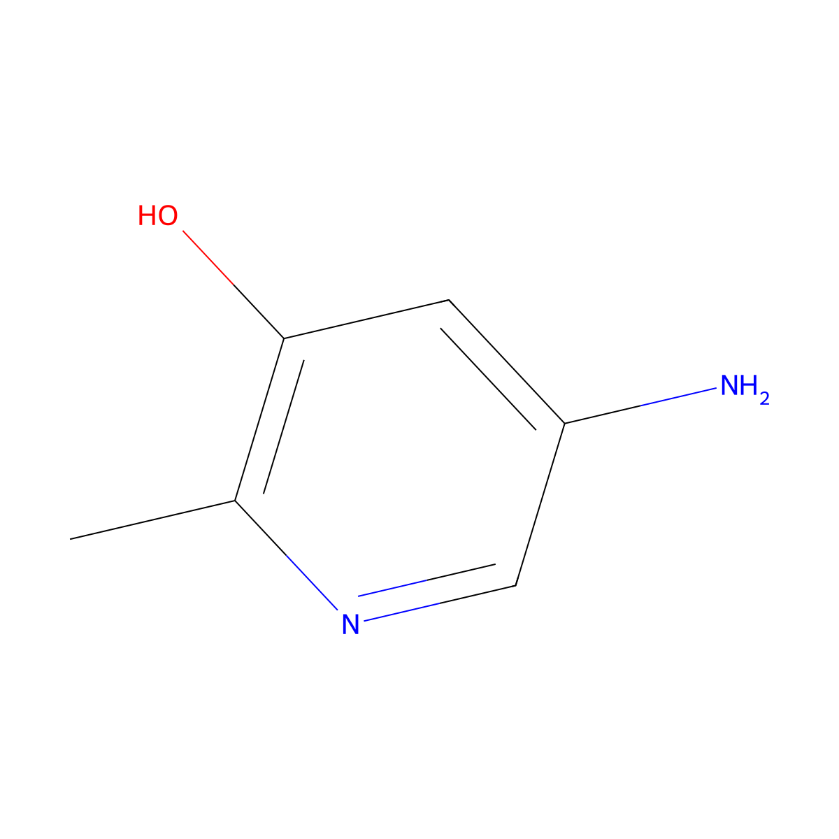 5-Amino-2-methylpyridin-3-ol molecular structure, CAS 57183-27-4