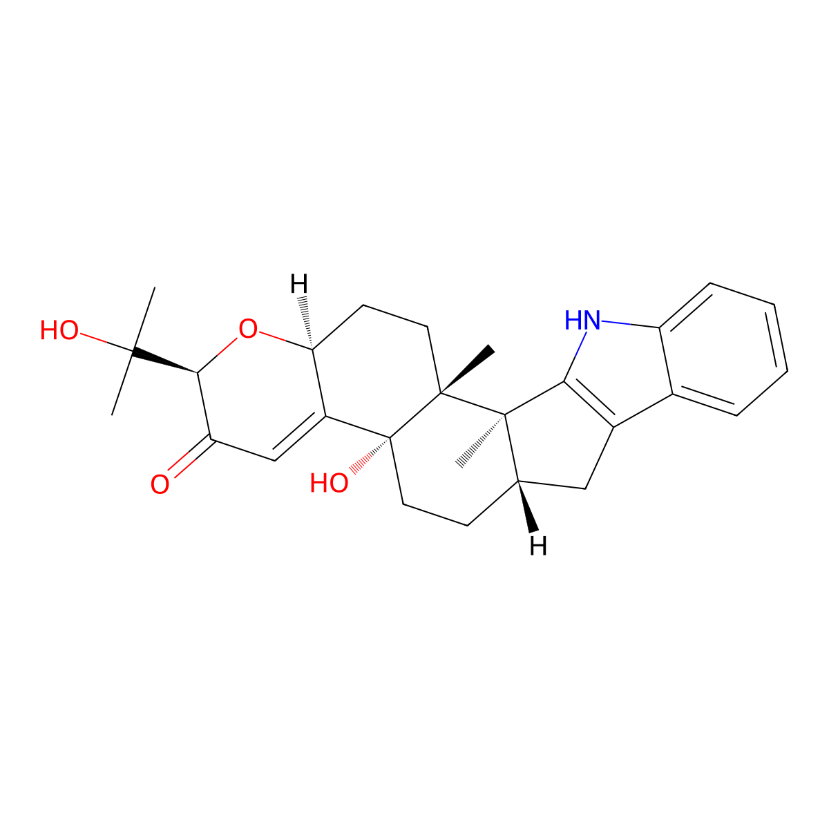 Paxilline molecular structure, CAS 57186-25-1
