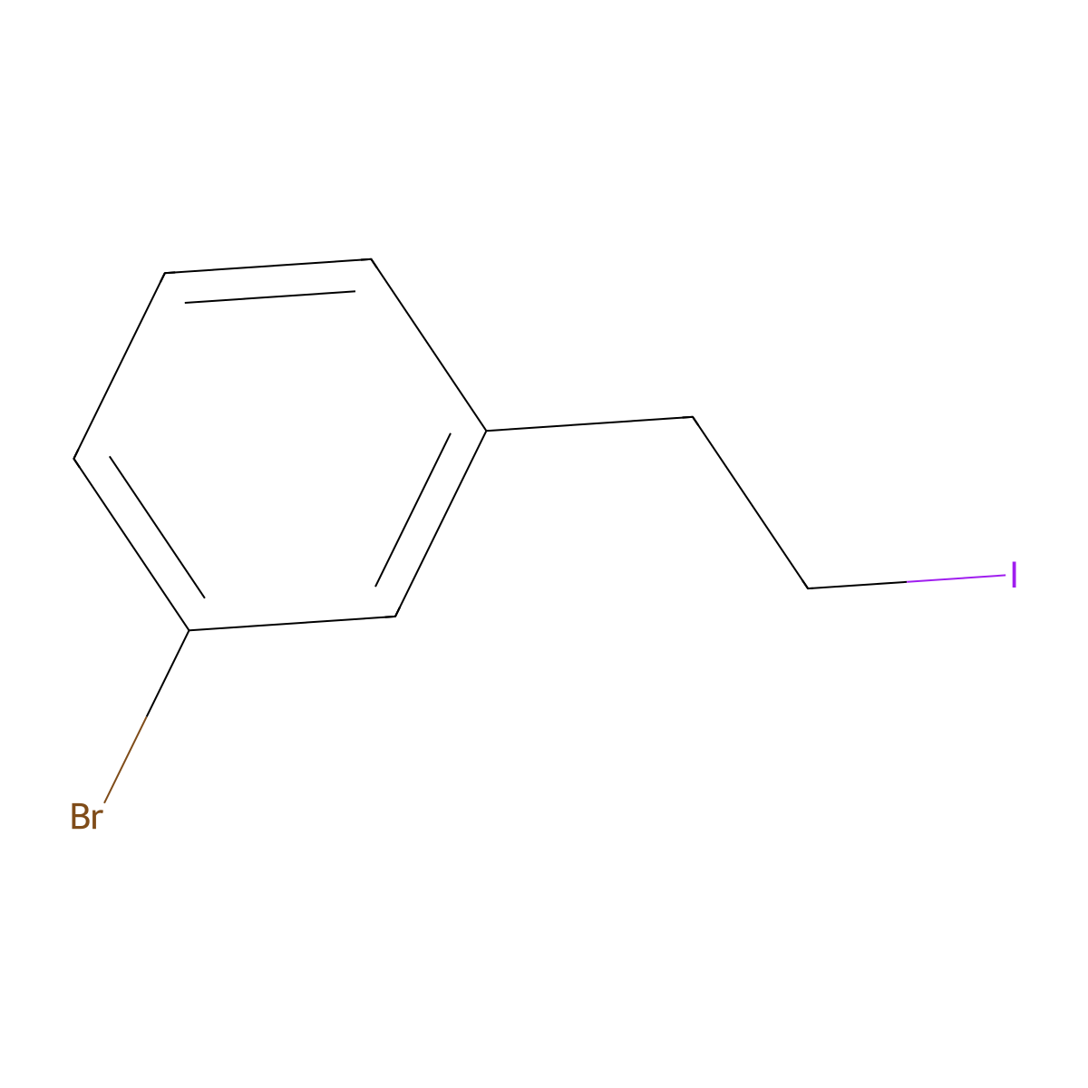 3-Bromophenethyl iodide molecular structure, CAS 57186-65-9