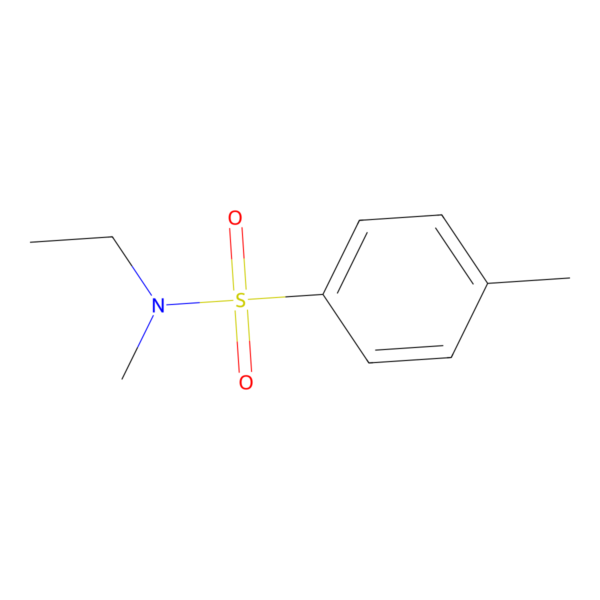 N-Ethyl-N,4-dimethylbenzene-1-sulfonamide molecular structure, CAS 57186-68-2