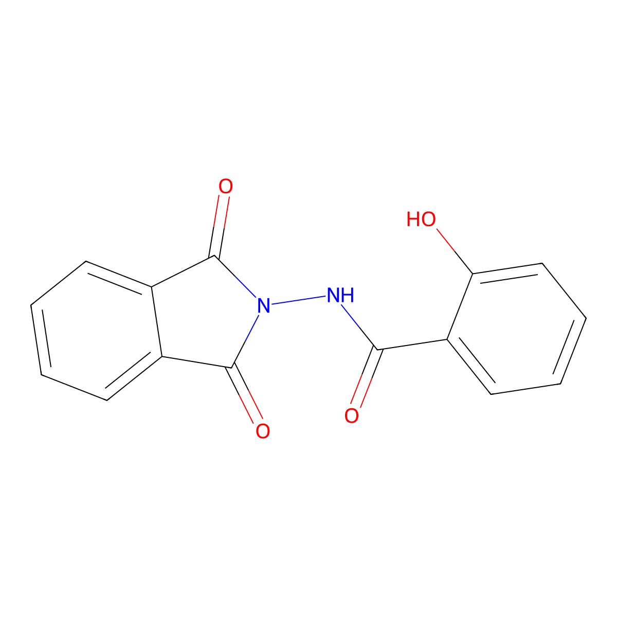 N-(1,3-dioxoisoindol-2-yl)-2-hydroxybenzamide molecular structure, CAS 57187-42-5