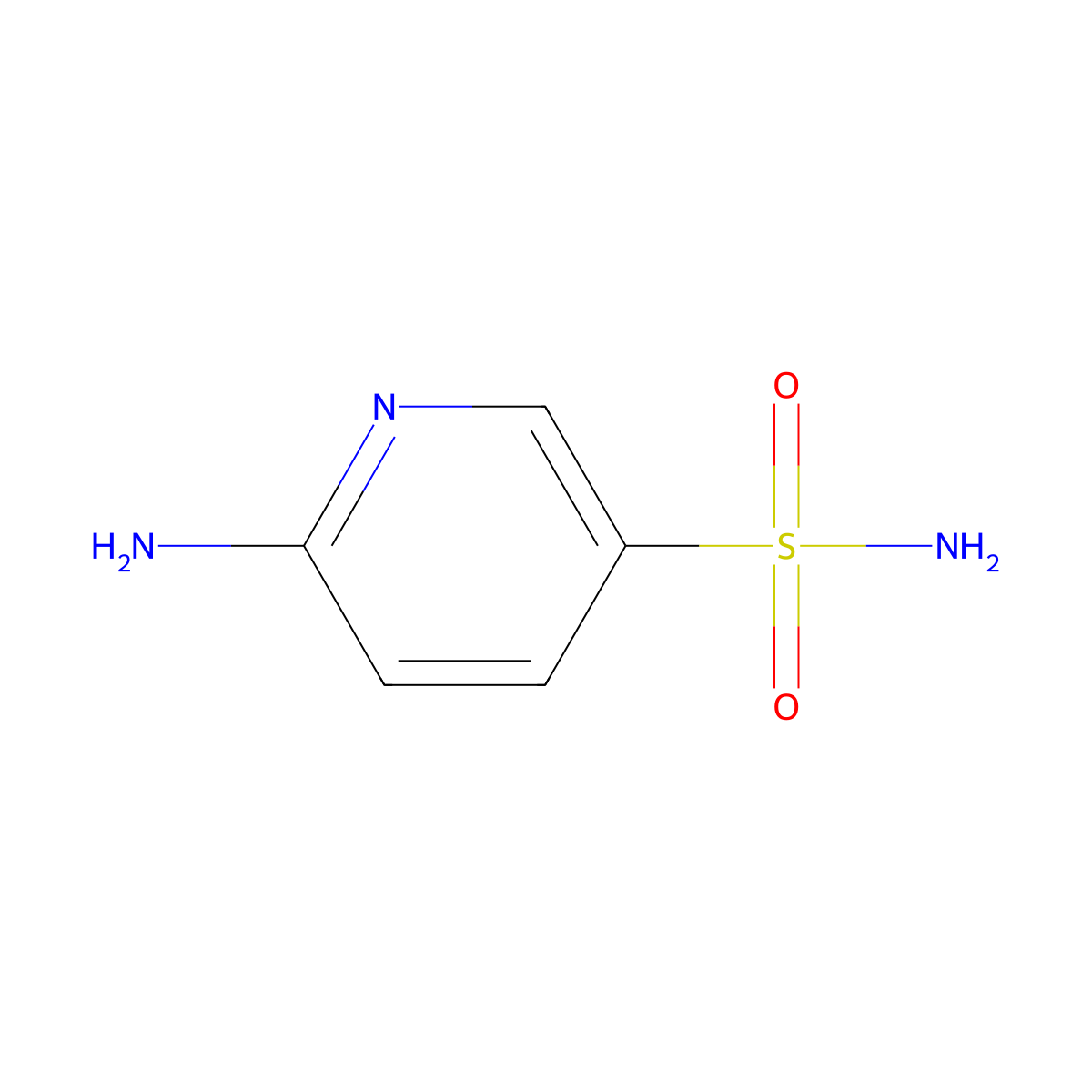 6-Aminopyridine-3-sulfonamide molecular structure, CAS 57187-73-2