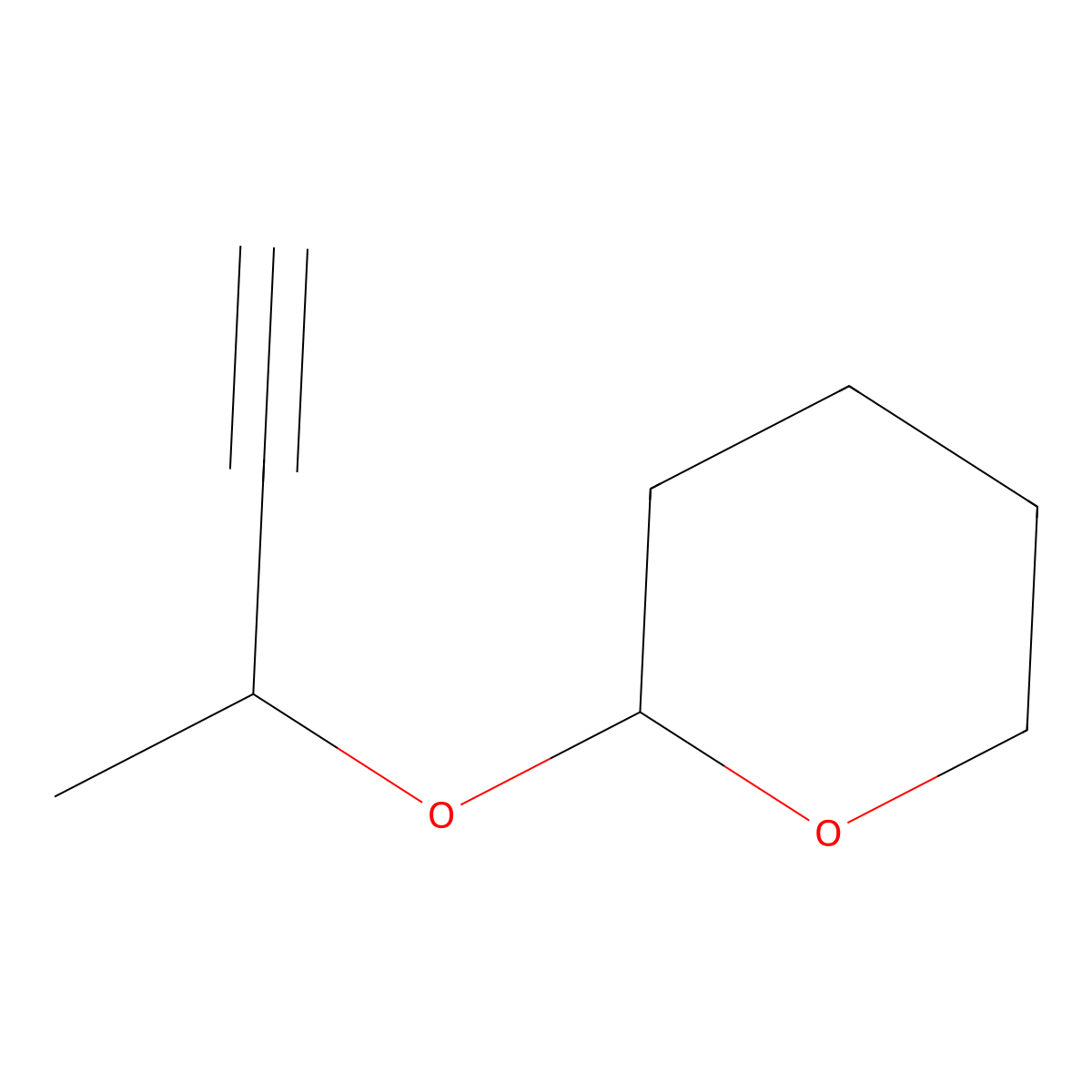 3-[2-Tetrahydropyranyloxy]-1-butyne molecular structure, CAS 57188-99-5