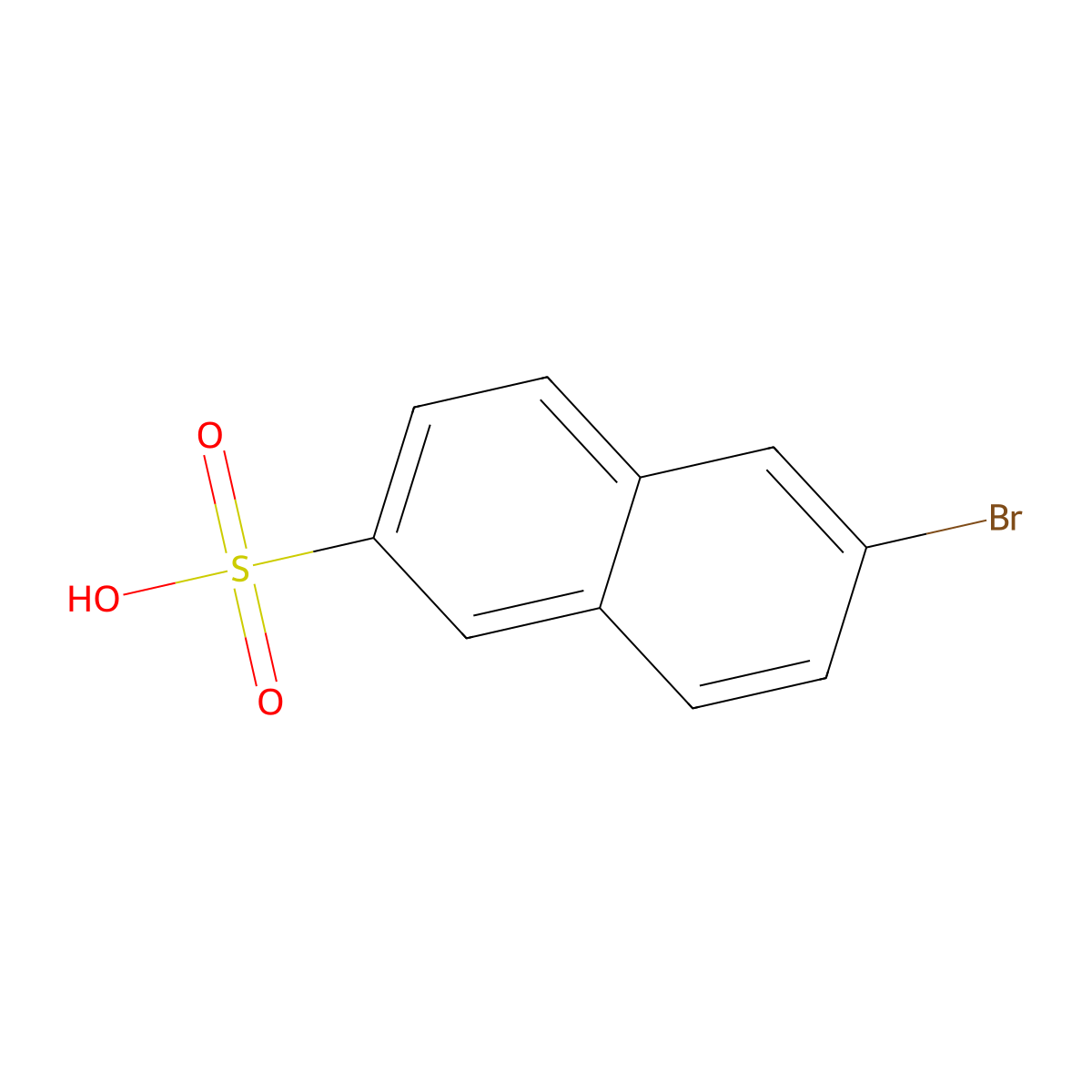 6-Bromonaphthalene-2-sulfonic acid molecular structure, CAS 57189-62-5