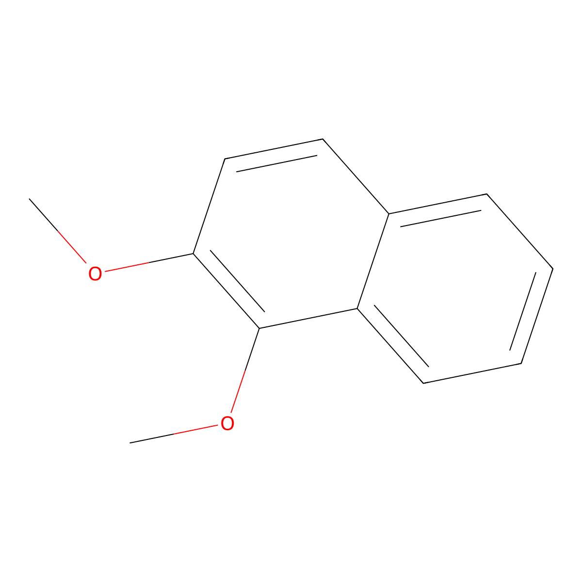 1,2-Dimethoxynaphthalene molecular structure, CAS 57189-64-7