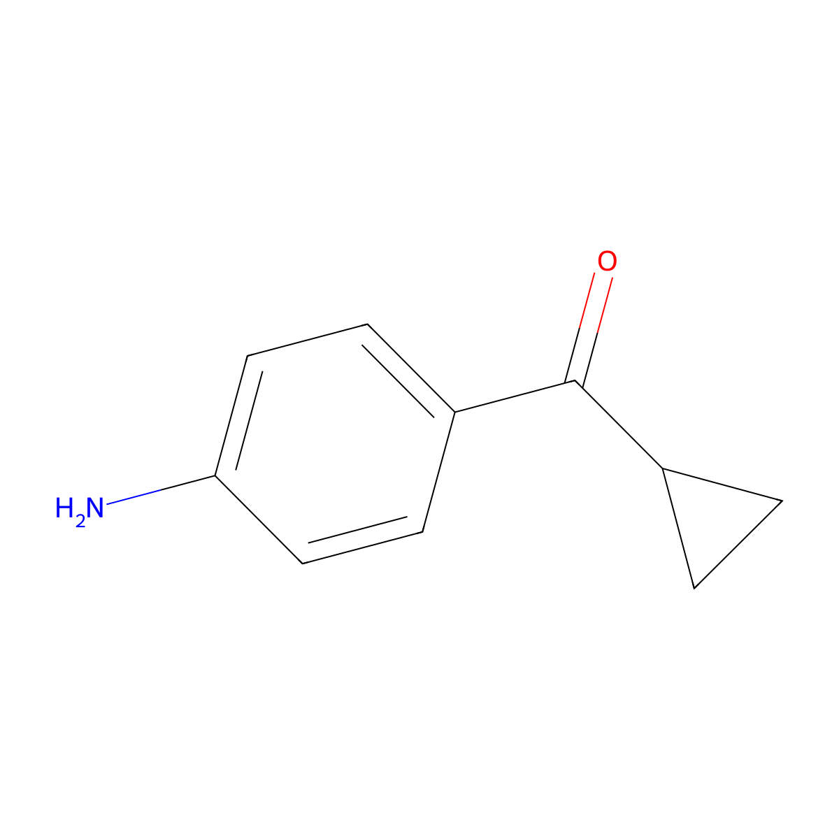 (4-Amino-phenyl)-cyclopropyl-methanone molecular structure, CAS 57189-90-9
