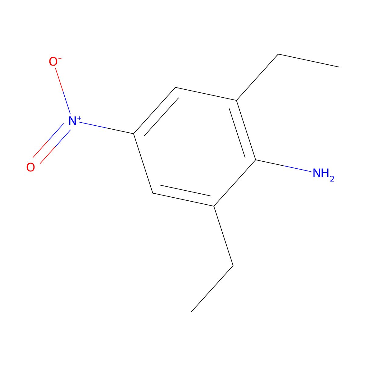 2,6-Diethyl-4-nitroaniline molecular structure, CAS 57190-23-5