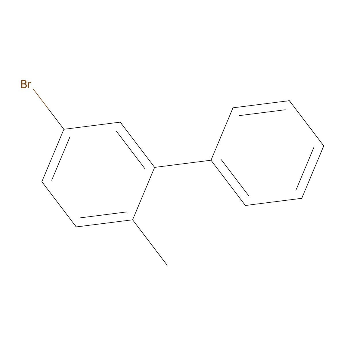 2-Methyl-5-bromobiphenyl molecular structure, CAS 571903-41-8