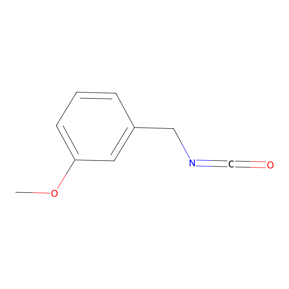 1-(Isocyanatomethyl)-3-methoxybenzene molecular structure, CAS 57198-56-8