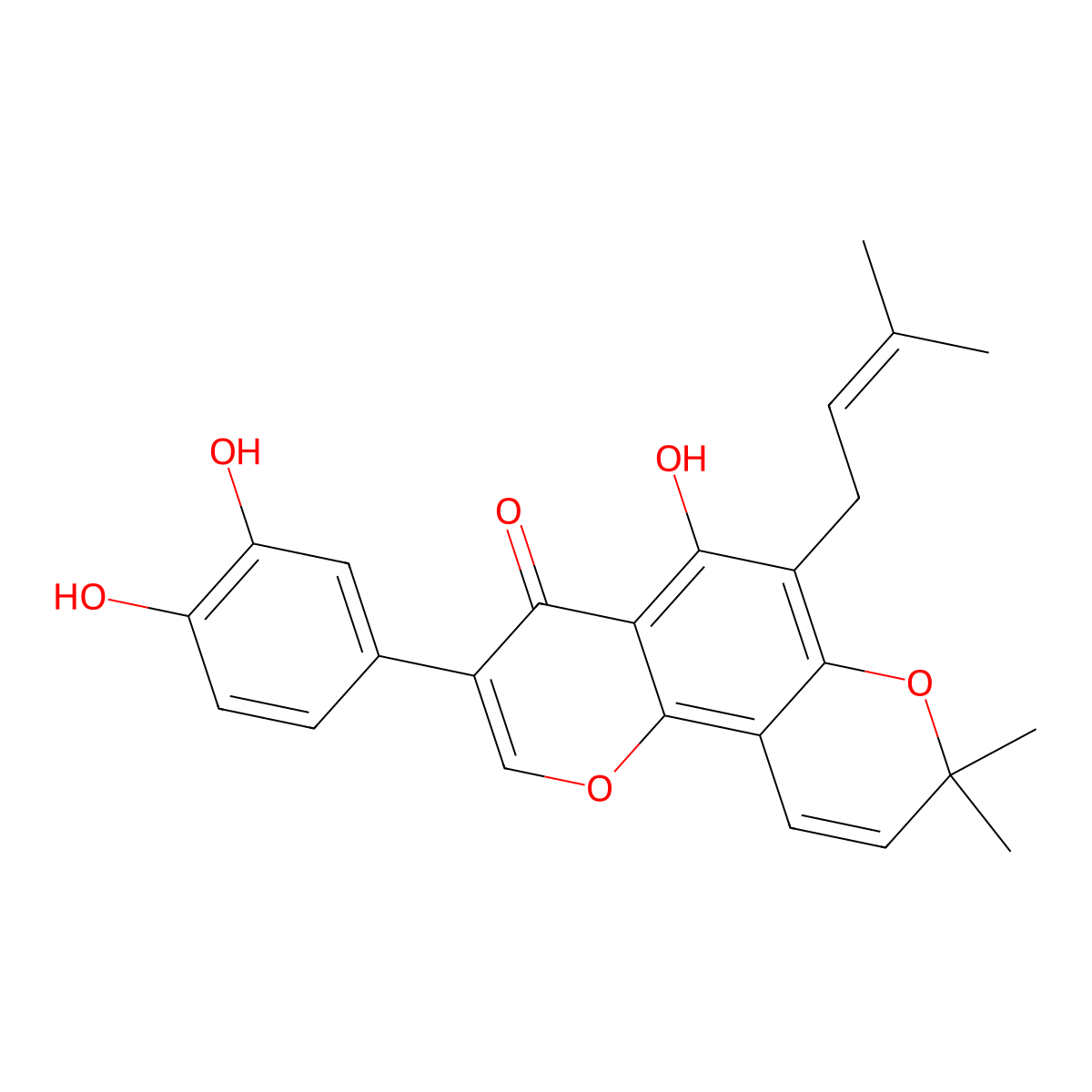 Pomiferin molecular structure, CAS 572-03-2