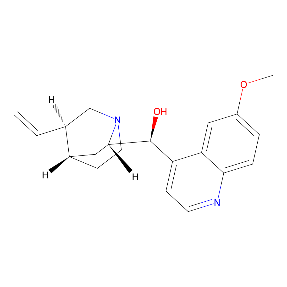 Epiquinine molecular structure, CAS 572-60-1