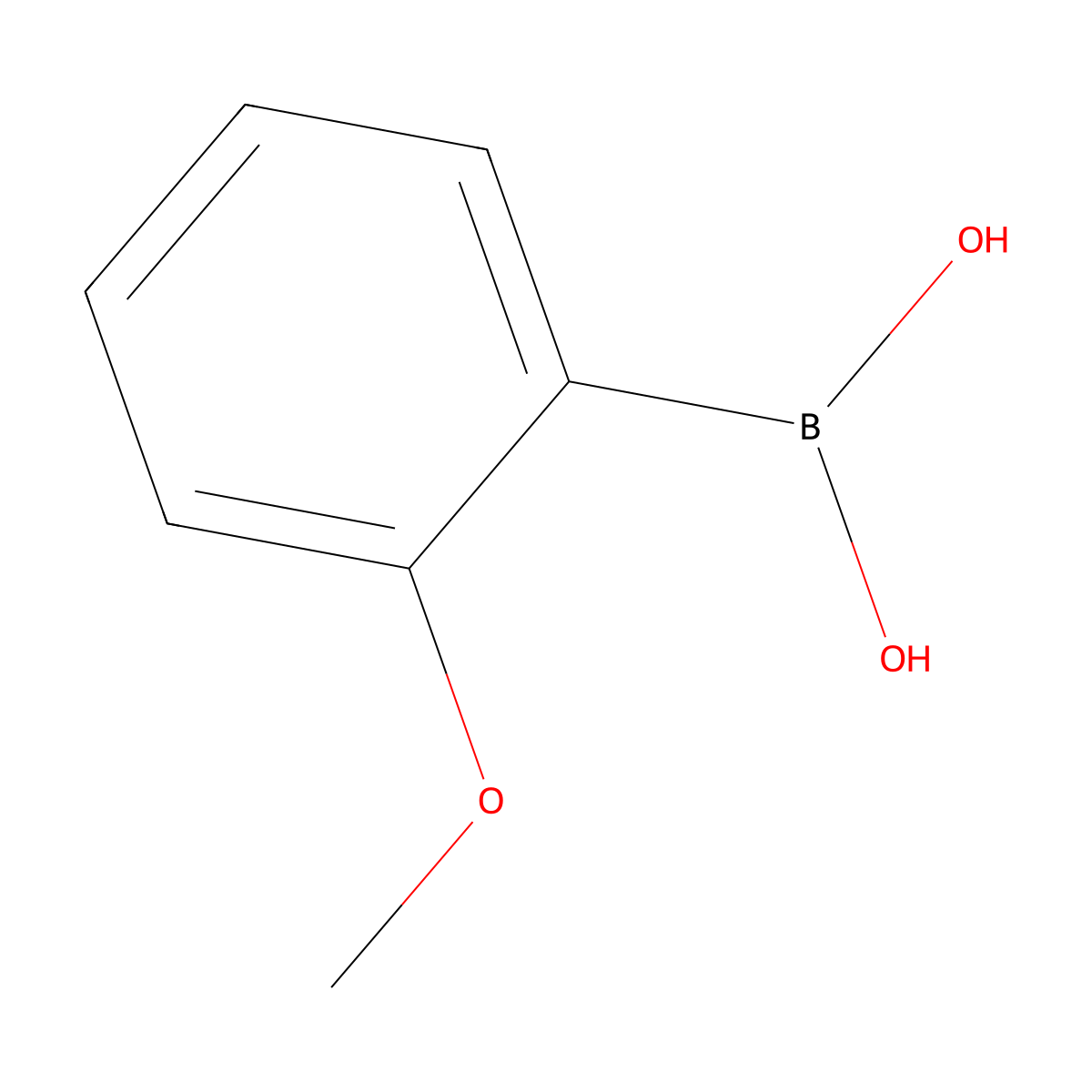 2-Methoxyphenylboronic acid molecular structure, CAS 5720-06-9