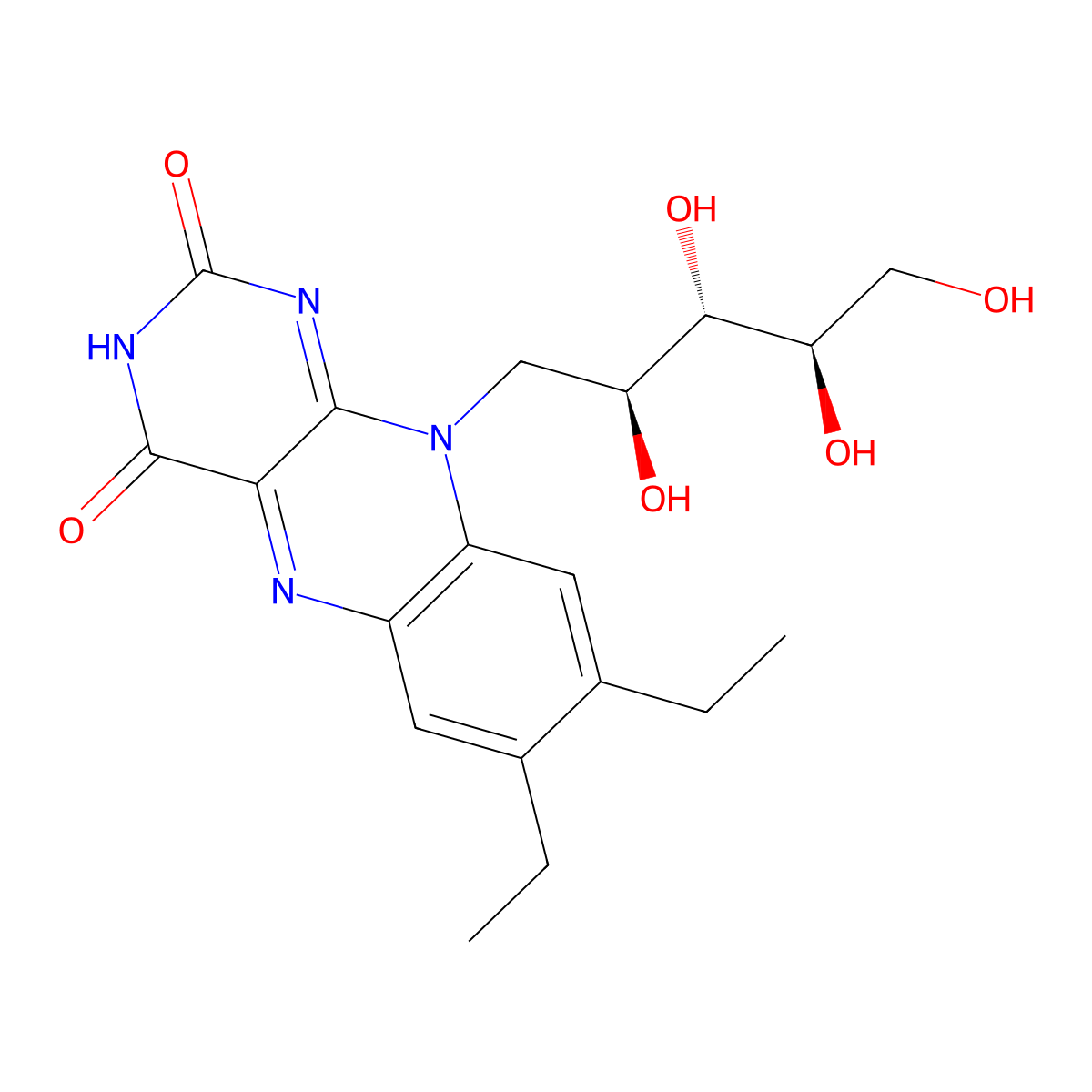 7,8-Diethylflavin molecular structure, CAS 5720-12-7