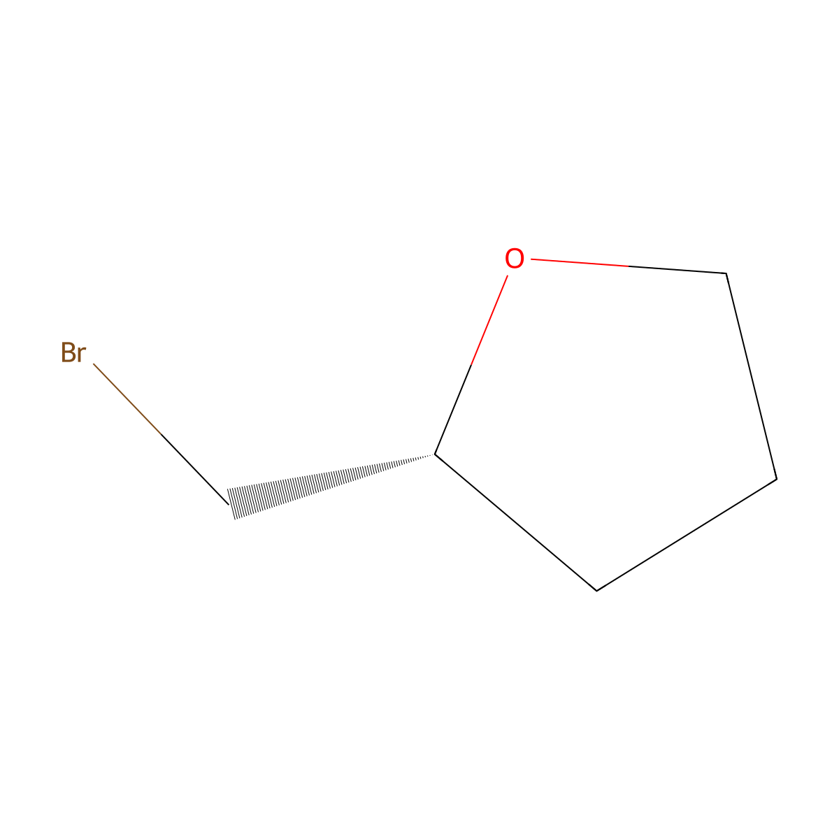 (2R)-2-(bromomethyl)oxolane molecular structure, CAS 57203-02-8