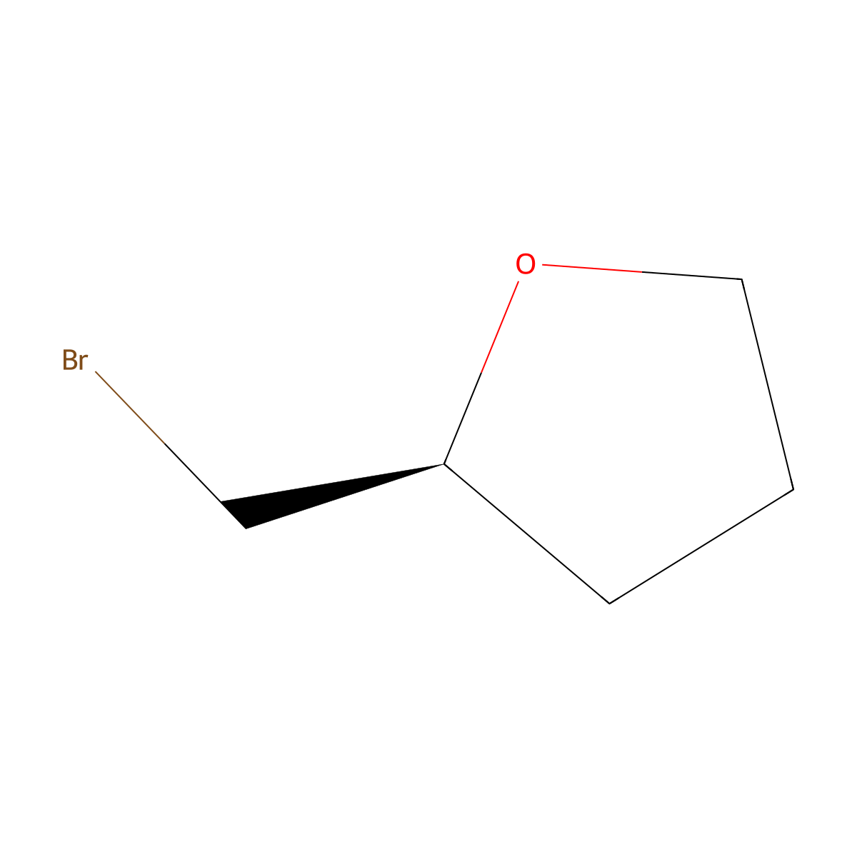 (2S)-2-(bromomethyl)oxolane molecular structure, CAS 57203-03-9