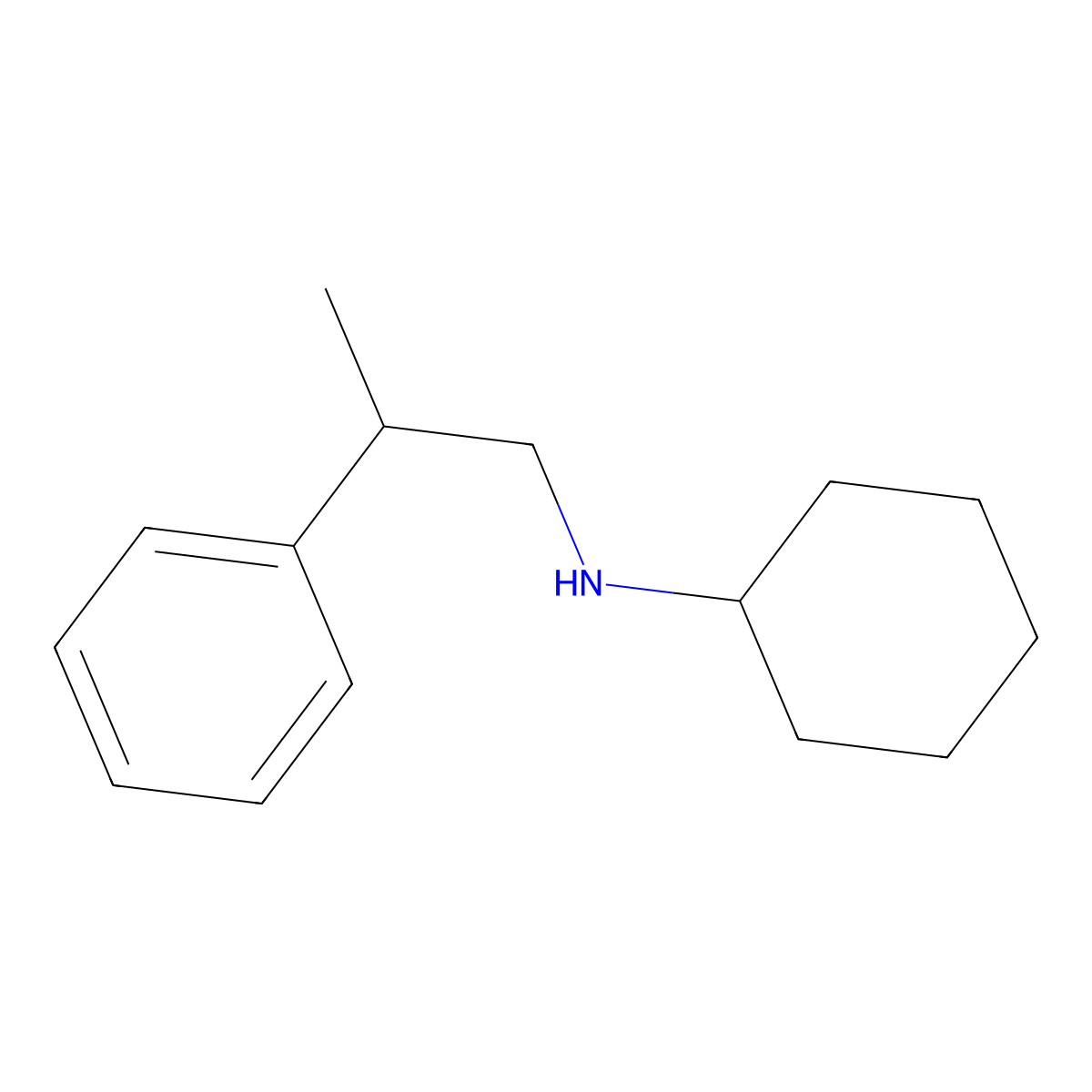 N-(2-phenylpropyl)cyclohexanamine molecular structure, CAS 57203-53-9