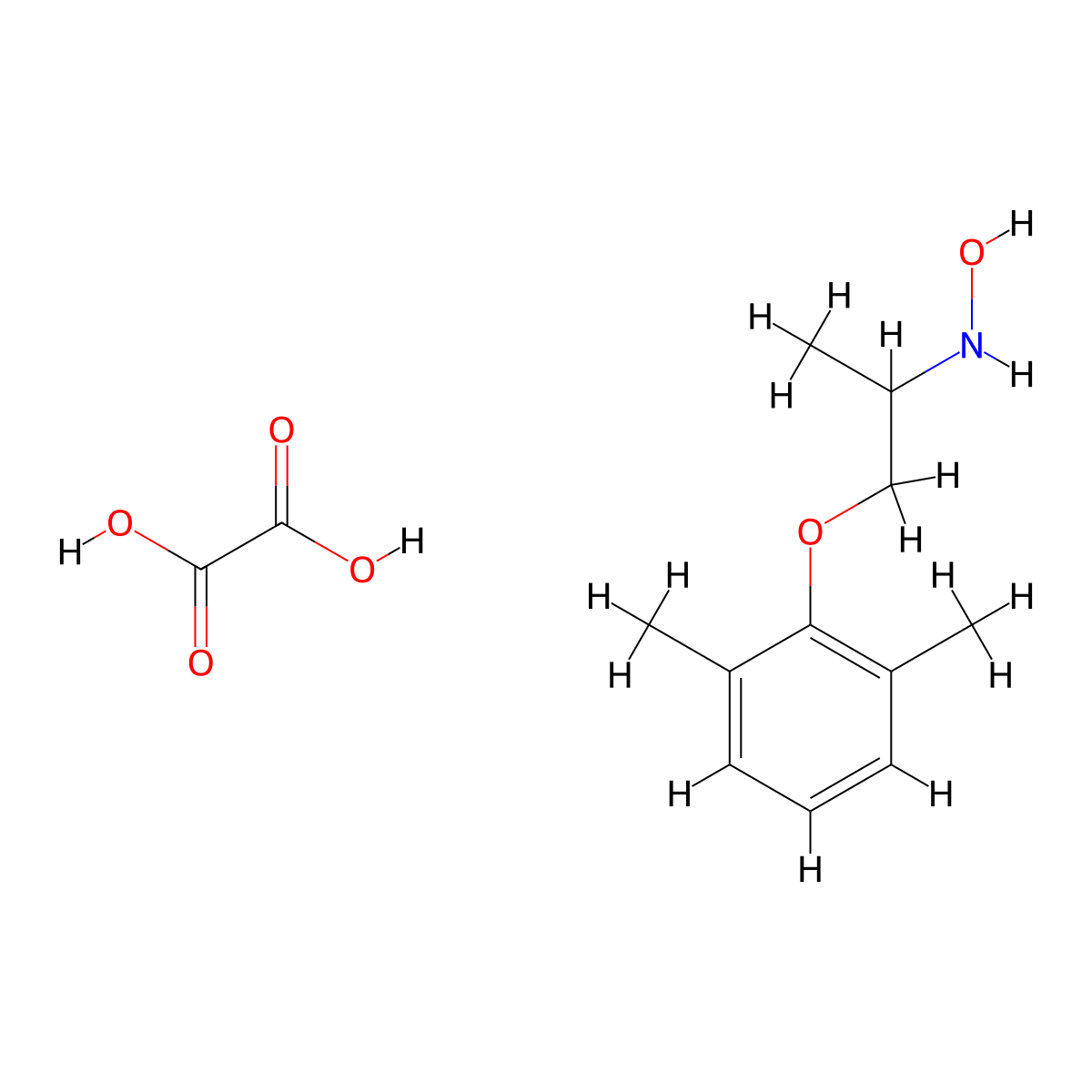 N-Hydroxy Mexiletine Oxalate molecular structure, CAS 57204-78-1