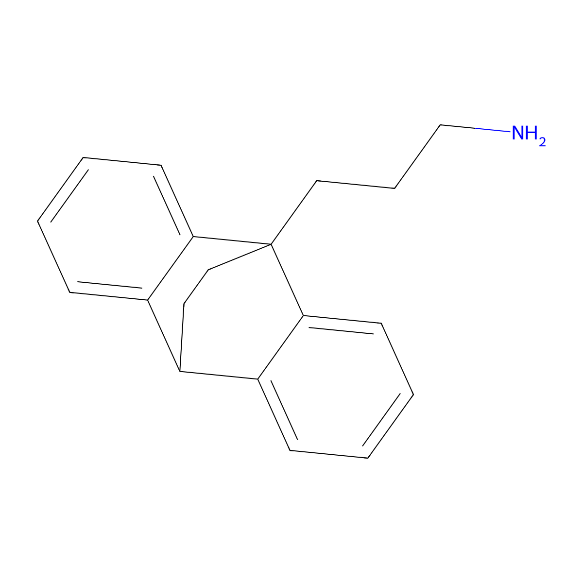 Desmethylmaprotiline molecular structure, CAS 5721-37-9