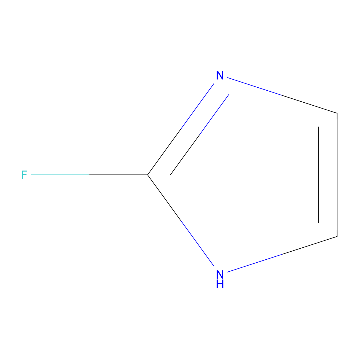 2-Fluoro-1H-imidazole molecular structure, CAS 57212-34-7