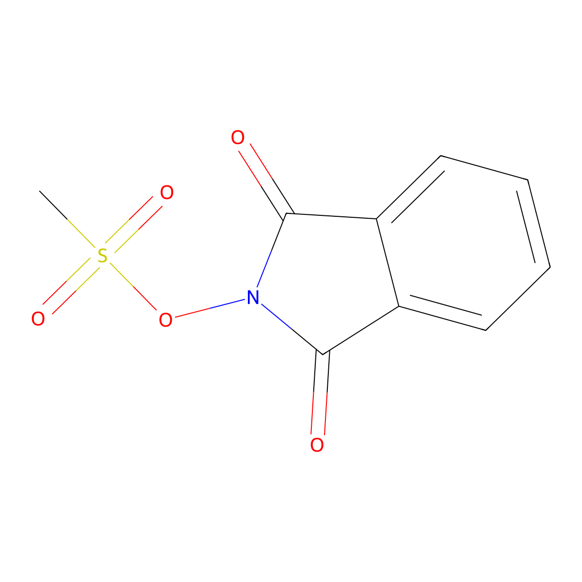 N-(Methylsulfonyloxy)-phthalimide molecular structure, CAS 57212-70-1