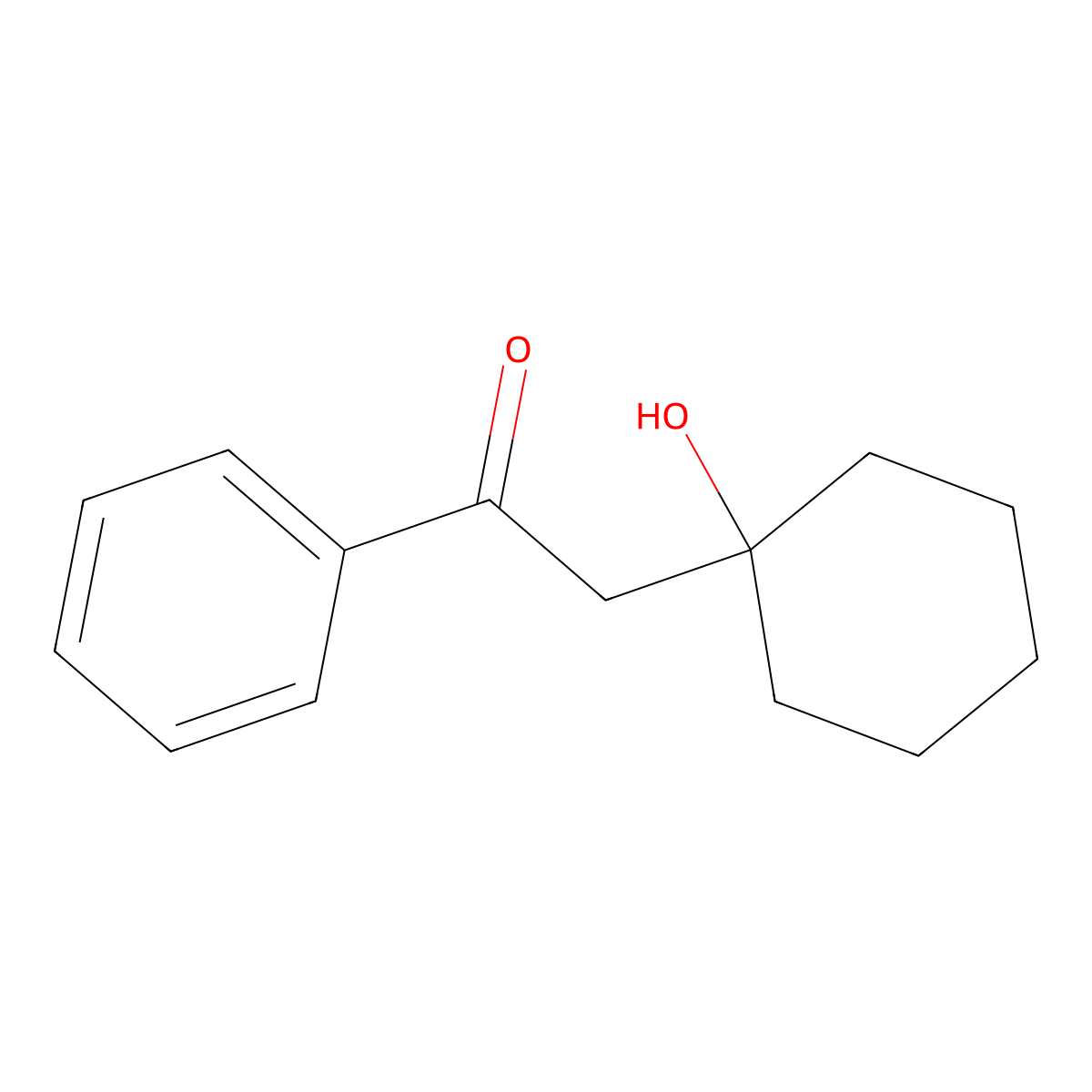 2-(1-Hydroxycyclohexyl)-1-phenylethanone molecular structure, CAS 57213-26-0