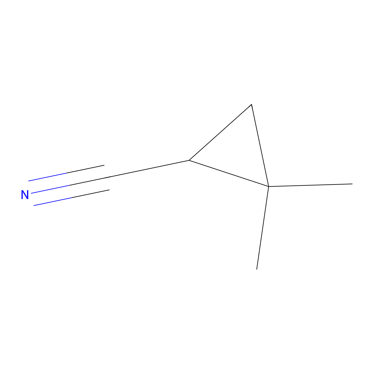 2,2-Dimethylcyclopropyl Cyanide molecular structure, CAS 5722-11-2