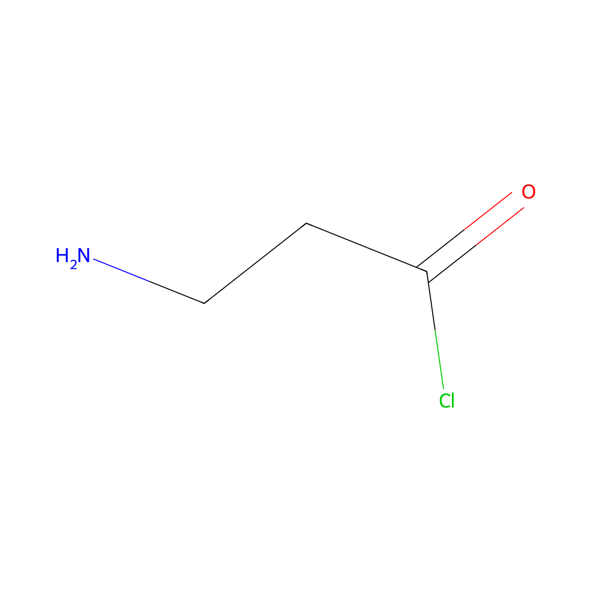 3-aminopropanoyl Chloride molecular structure, CAS 5722-81-6