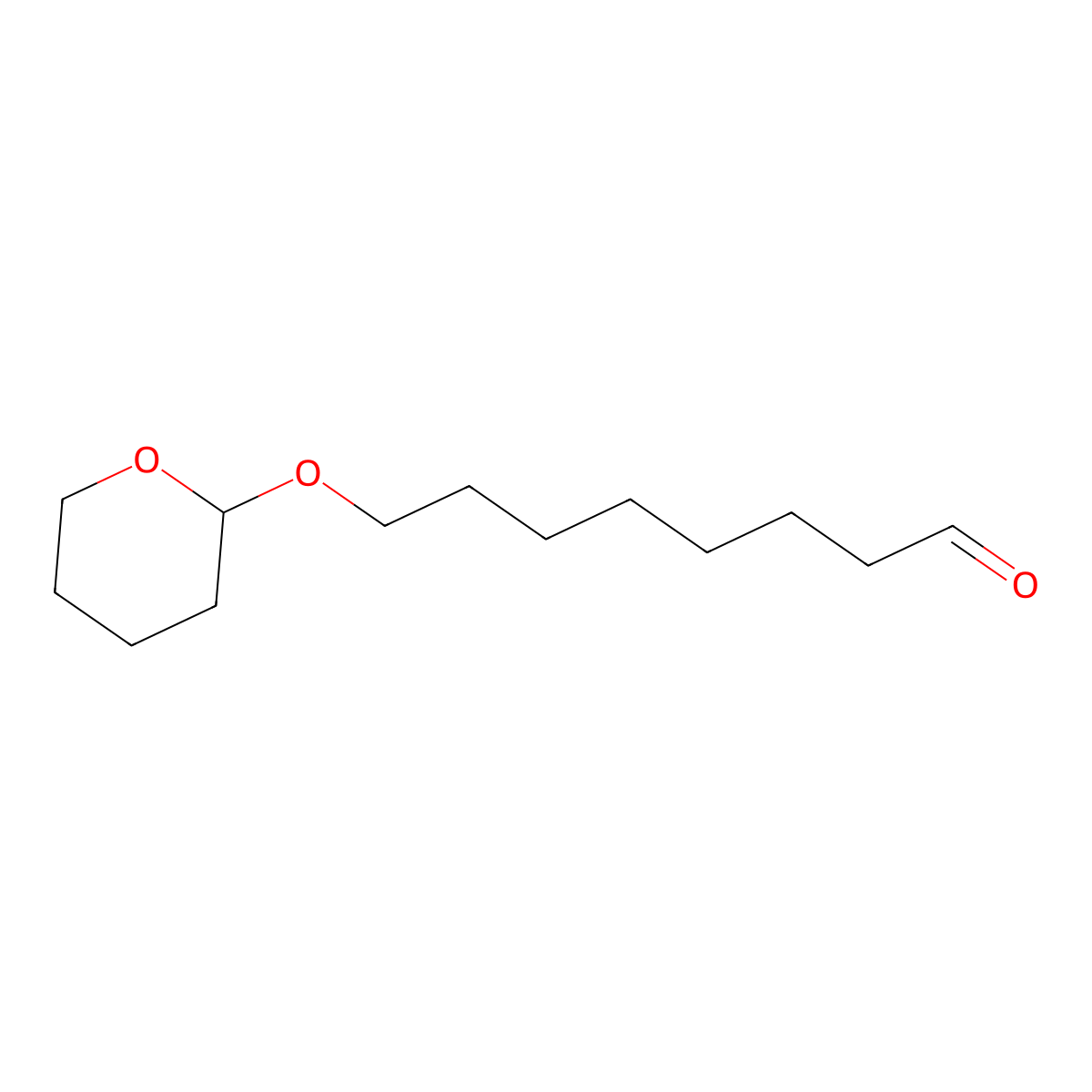 8-(Tetrahydro-2h-pyran-2-yloxy)octanal molecular structure, CAS 57221-80-4