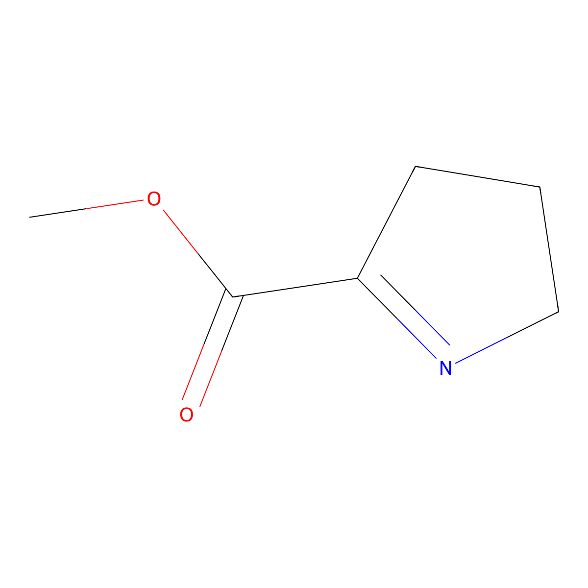 Methyl 3,4-dihydro-2H-pyrrole-5-carboxylate molecular structure, CAS 57224-14-3