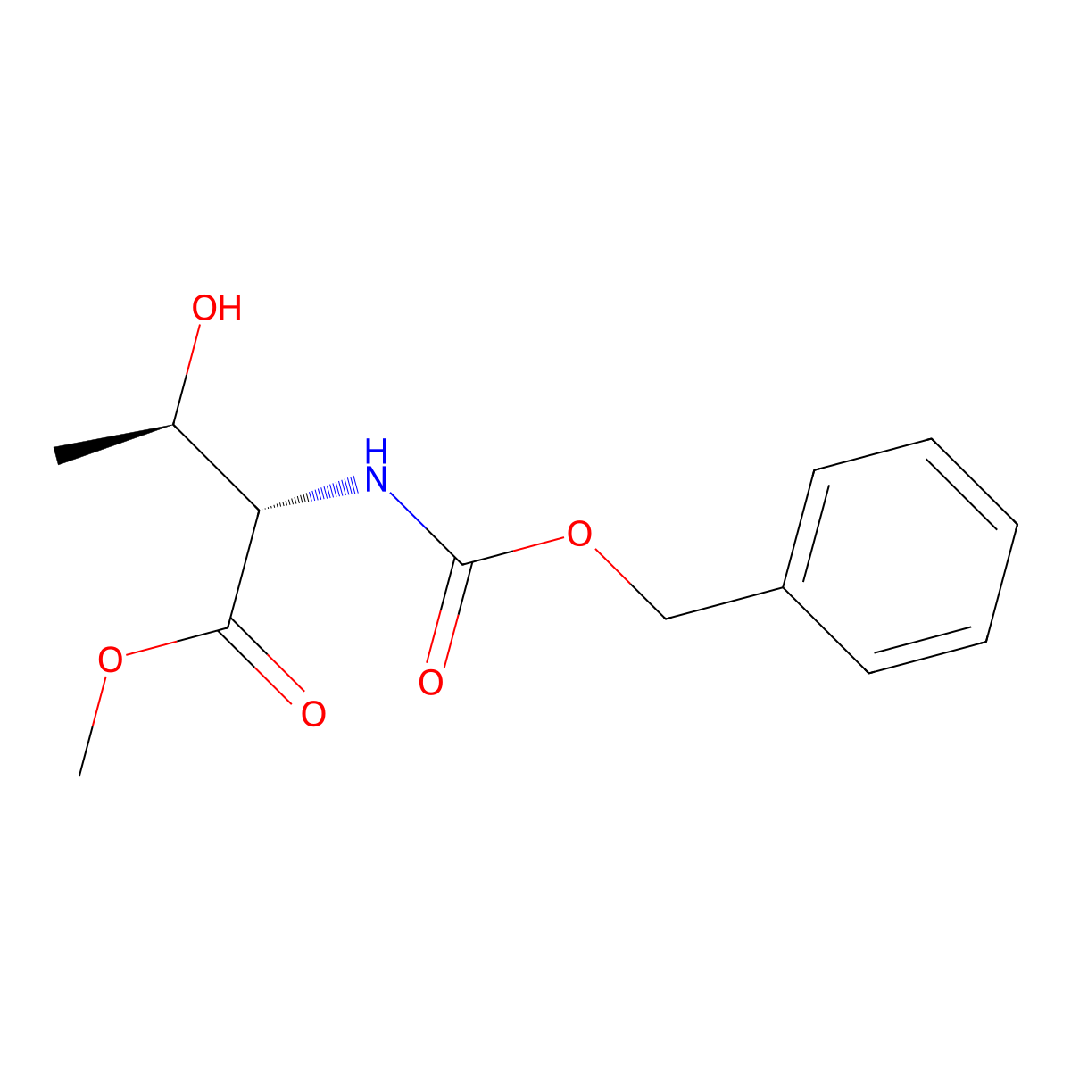 (2S,3R)-Methyl 2-(((benzyloxy)carbonyl)amino)-3-hydroxybutanoate molecular structure, CAS 57224-63-2