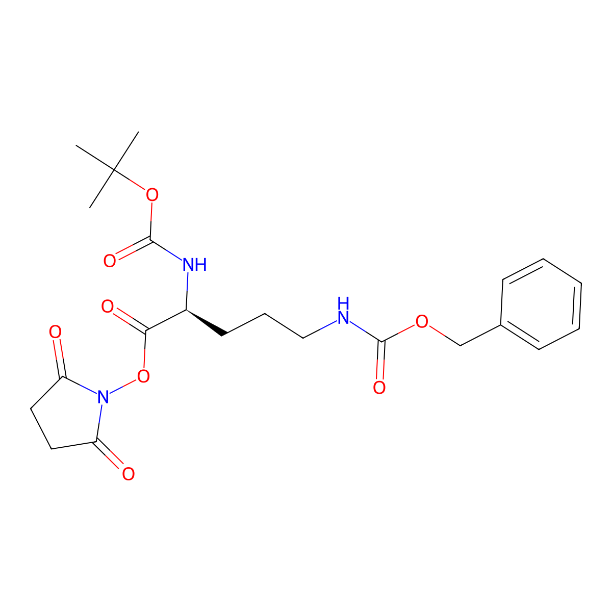 Boc-orn(Z)-osu molecular structure, CAS 57225-25-9