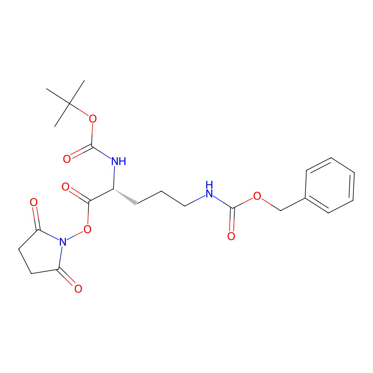Boc-D-Orn(Z)-Osu molecular structure, CAS 57225-26-0