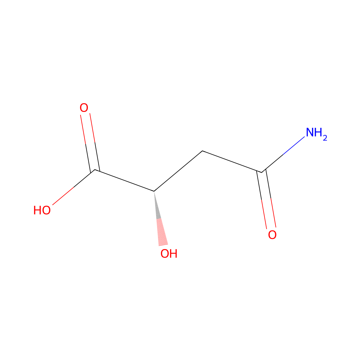 (2S)-4-Amino-2-hydroxy-4-oxobutanoic acid molecular structure, CAS 57229-74-0