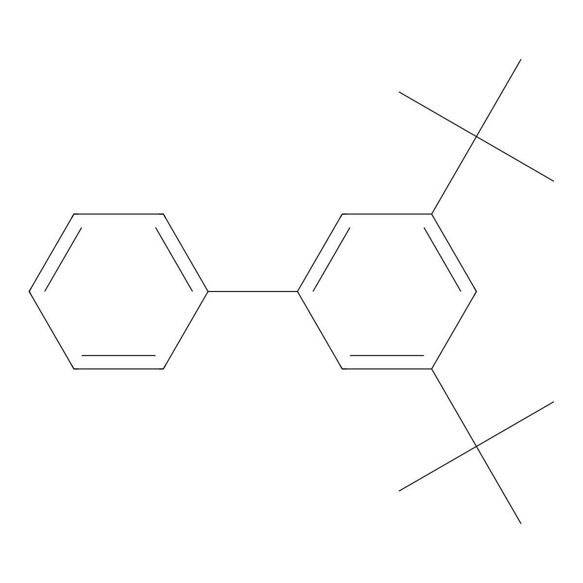 3,5-Di-tert-butylbiphenyl molecular structure, CAS 5723-93-3