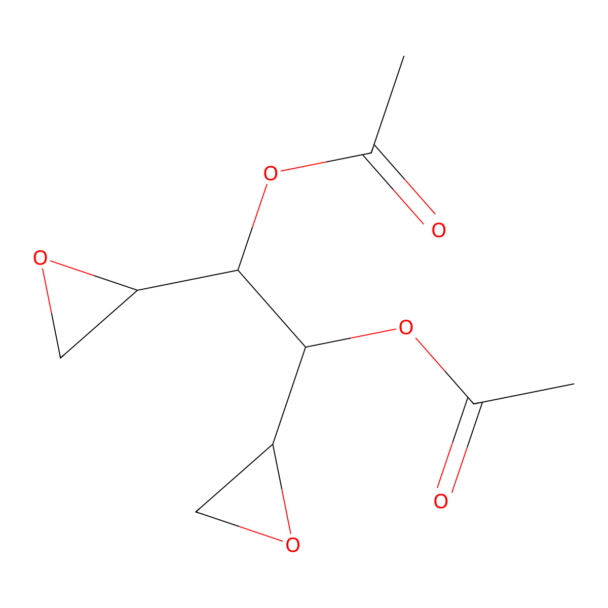 Dianhydro-3,4-diacetylgalactitol molecular structure, CAS 57230-48-5
